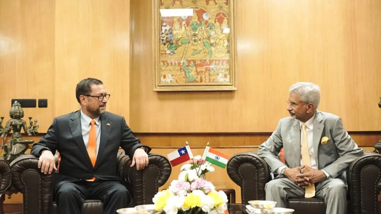 New Delhi turns into diplomatic hub as BRICS ministers gather for talks External Affairs Minister (EAM) S. Jaishankar and Chilean foreign minister Francisco Pérez Mackenna Pic/X
